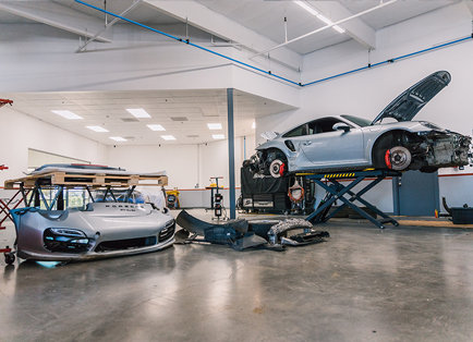 Repairing Porsche Bumper