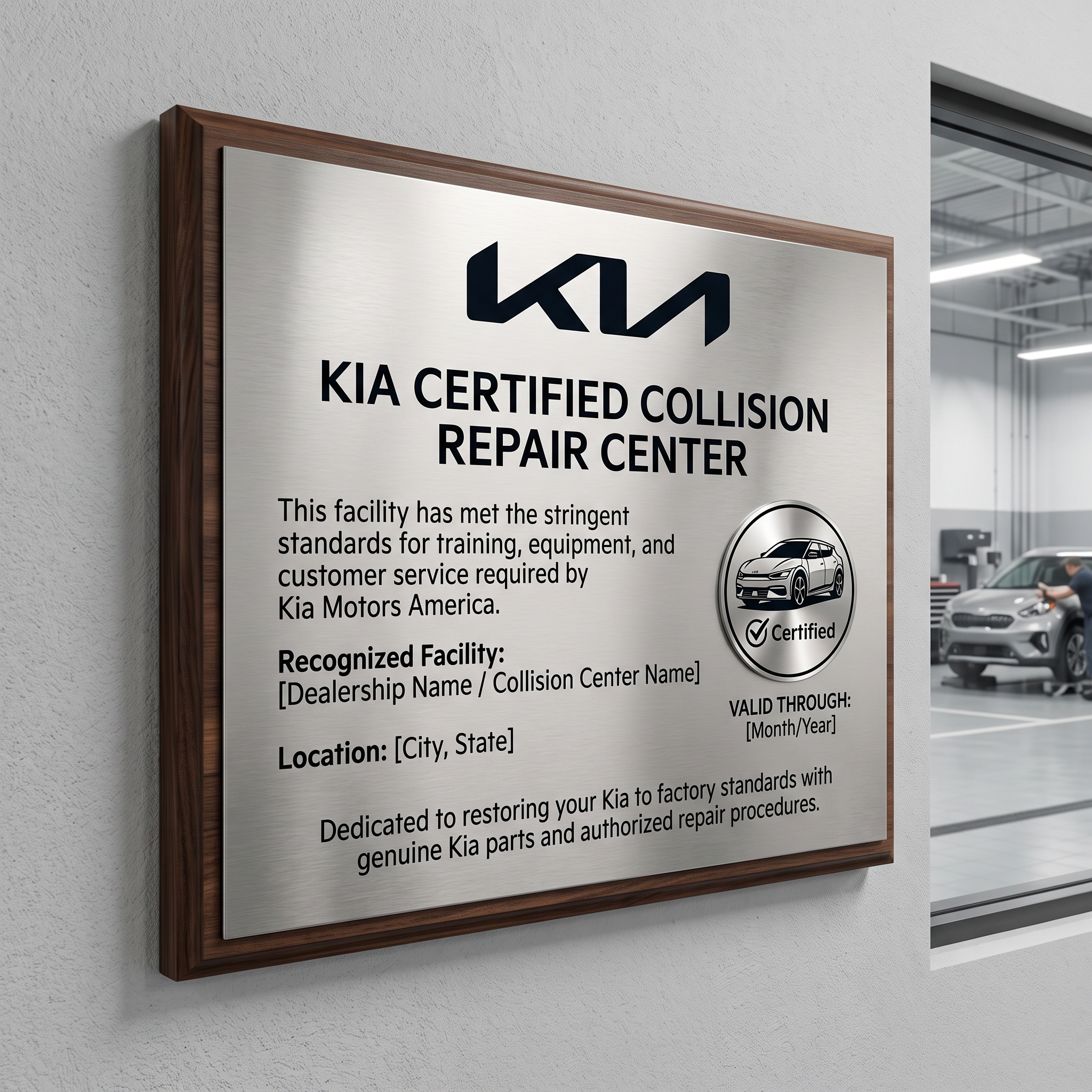Kia Certified Collision Repair Center